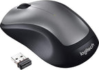 Logitech MK335 Quiet Wireless Keyboard and Mouse Combo - Black/Silver Keyboard and Mouse Combo Wireless, Ambidextrous