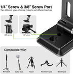 elitehood Aluminum Magsafe iPhone Tripod Mount with Arca Port, Magnetic Phone Mount for Tripod with 1/4" 3/8" Screw Adapter, Cell Phone Holder Stand for Video Recording Live Streaming Vlogging