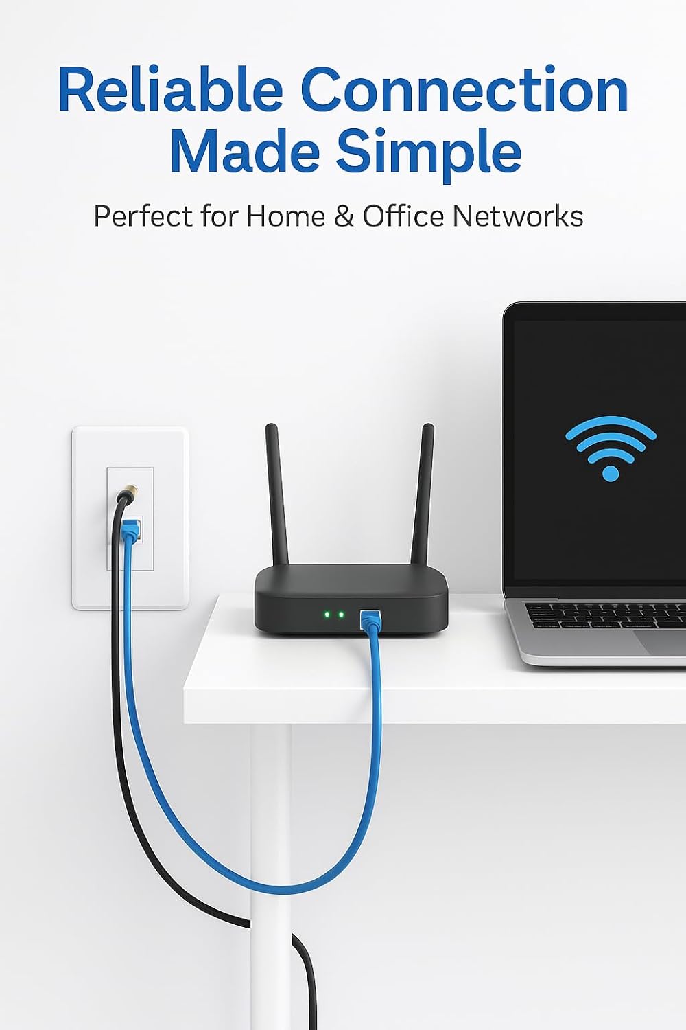 10 Pack Keystone Wall Plate 4 Port, White Decorator Insert Cover for Ethernet, HDMI, Coax, Cat6 Cat5, RJ45, Home & Office Installations