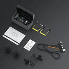 iRay DW30 Wireless Lavalier Microphone with 16GB Internal Recording, Lav Mic Input, USB-C Output, 2.4GHz Wireless Mic for Camera, iPhone, PC - Ideal for Vlogging, Live Streaming, and Video Recording