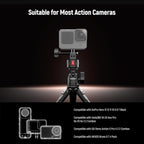 NEEWER GP-24 Action Camera Mount Accessories Kit for POV Shots, 4 in 1 ABS Magnetic Quick Release Mount with 1/4" Thread & Cleaning Cloth Compatible with GoPro DJI Osmo Action Insta360