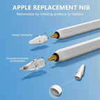 (8 Pack) Replacement Tips for Apple Pencil 2nd Generation and Apple Pencil 1st Generation,Inesore Upgraded Apple Pencil Tips Accessories Compatible with Apple Pencil 2 Generation iPad Pro Pencil Nib