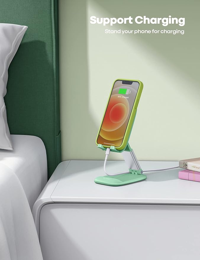 Lamicall Easter Basket Stuffers for Teens Girls Boys Cell Phone Stand, Light Green Cell Phone Holder for 4-8'' Smartphone, Easter Basket Essentials