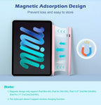 MoKo Stylus Pens for Touch Screens, Fast Charge Stylus Pen for Apple iPad/iPhone/Samsung/Lenovo/iOS/Android Tablets&Smart Phone Universal Stylus Capacitive Screen Pencil with Power Display, Pink