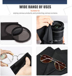 2 Pack Microfiber Liner Cleaning Cloth 13" with Screen Keyboard Imprint Protection, Laptop Keyboard Protector Compatible with MacBook Pro/AIR 13" and MacBook PRO 14"-Black