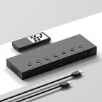 Y.D.F 7 Port HDMI Switch, 4k@60Hz HDMI Switcher 7 in 1 Out HDCP 2.0 Manual HDMI 2.0 Hub Support 3D Compatible with Nintendo Switch/OLED/Xbox/ PS5/4 Blu-Ray Player Fire Stick Roku Apple TV Chromeca