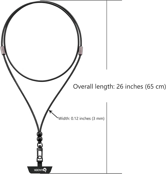 cell phone lanyard Detachable Phone Chain Strap Leather 2-in-1 Wristlet Phone Strap