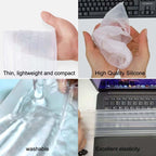 Ultra Thin Desktop PC Silicone Clear Keyboard Cover Skin Protector for 104/107 Keys Standard Desktop Keyboard, Waterproof, Dustproof, Reusable