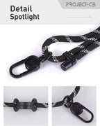project-cb Cell Phone Lanyard 1,Phone Tether Tab 2,Crossbody Strap,Lanyards for Around the Neck,Adjustable Strap 80-160cm (Blackshadow-B)