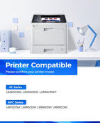 TN433 Toner Cartridge Set 4-Pack Replacement Compatible for Brother TN-433 TN431 TN436 MFC-L8900CDW MFC-L8690CDW HL-L8360CDW HL-L8260CDW MFC-L8610CDW MFC-L8905CDW MFC-L9570CDW HL-L8360CDWT Printer Ink