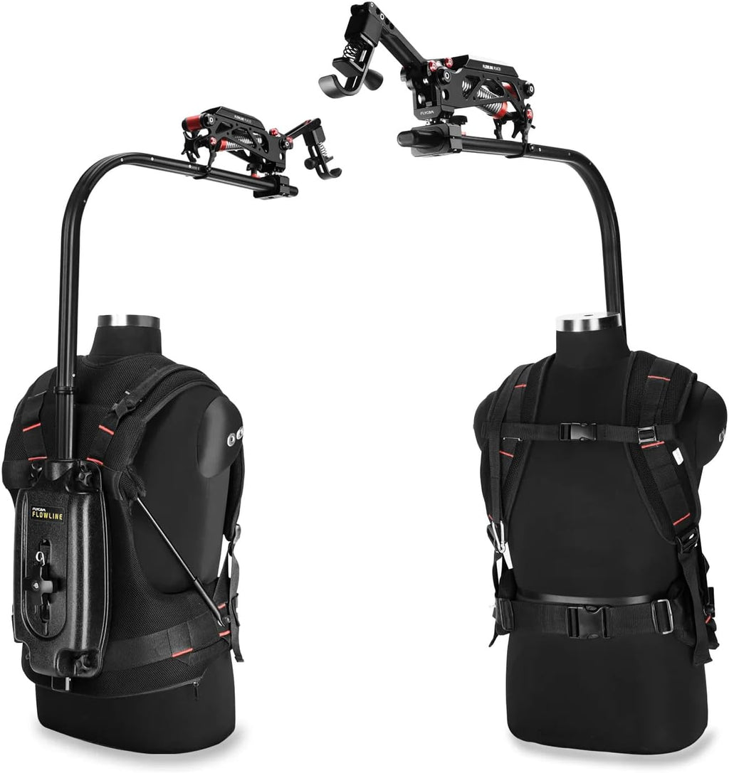 FLYCAM Flowline Starter Body Support Rig with Placid 2-Axis Stabilizing Arm for Camera & Gimbals. Payload up to 5-7.5kg/11-16lb (FLCM-FLN-PA-01)