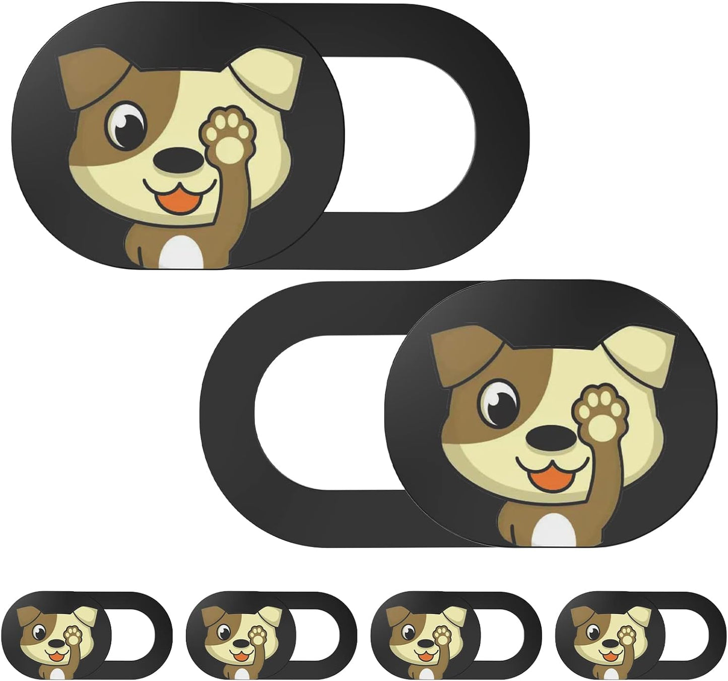 Laptop Camera Cover Slide Cute-6PCS,Webcam Cover Slide for MacBook Pro, iMac, iPad Pro, iPhone 6/7/8 Plus, iPad, Laptop and More Device,Cute Pattern Web Cam Privacy Cover to Protect your Privacy (Dog)
