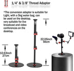 IFOOTAGE Cobra RB-A200,Round Base Monopod,Professional Camera Aluminium Monopod with Quick Adjustment Height Buckle,Compatibility DSLR Cameras Camcorders(56cm/22.04Inc)