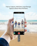 64GB USB C Flash Drive, Dual Drive USB 3.0 and Type C Thumb Drive Up to 110MB/s Read Metal Waterproof Swivel Design Portable for PC Laptop Tablet Android Smartphone iPhone 15 and More, Gray