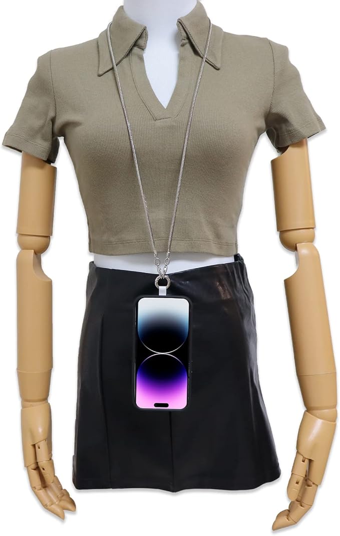 Snake Chain Phone Strap Universal phone lanyard phone strap connector (Snake-Chain（Silver color） F6)