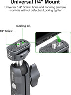 FANAUE Mini Articulating Arm Mount Camera Accessories Compatible with 1/4"-20 to 1/4"-20 Connectors (with Locating Pins) Aluminum-Built Arm Offers Flexibility Connectors