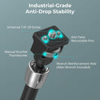 SMALLRIG Magic Arm Crab Claw Clamp, with Anti-Deflection Retractable Pin, 1.5kg Load Capacity for GoPro/for Insta360 / for DJI Action/for DSLR/for Light/for Monitor/for Phone- 5312