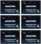 Gigastone 1TB NAS SSD Drive (6-Pack) 24/7 Durable TLC High Endurance RAID Data Storage Network Attached Storage 2.5" SATA Internal Solid State Hard Drives