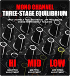 TF600 6-Channel Professional Mixer with Bluetooth Sound Bar with Power Amplifier 2 * 450W Power Output Powered Mixer, 7-Stage Equalizer, 99 DSP Effects, Recording Input USB Drive for Speakers