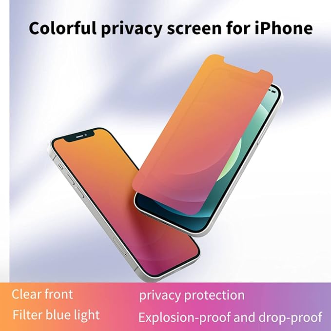 for iphone 13 / iPhone 14 Privacy Screen Protector -Flexible film (Anti-blue light, anti-glare, anti-scratch, filter screen ultraviolet)