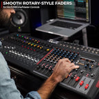 Pyle Professional DJ Audio Mixer Controller - 8Channel DJ Controller Sound Mixer w/ DSP 380 Preset Effects, Recording, USB, 6 XLR Mic/Line Input, AUX, FX Processor MP3 Player, Headphone Jack - PMX648