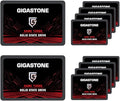 GIGASTONE SATA SSD 128GB (10-Pack) 2.5 inch SSD 520MB/s Upgrade Laptop PC Memory and Storage PS4 HDD Replacement 2.5" Internal Solid State Hard Drives SATA III SLC Cache 3D NAND Game Turbo Performance