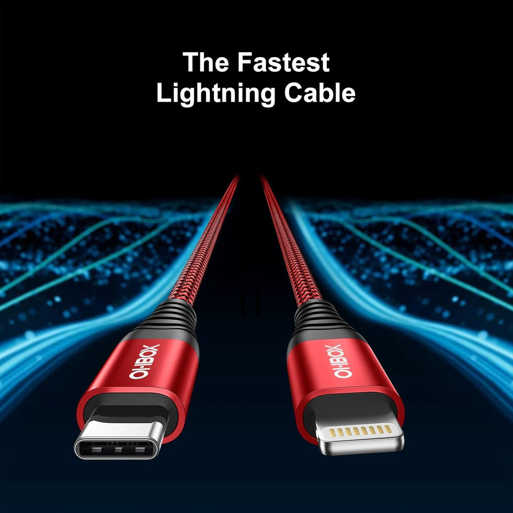 ohbox 6FT USB C to Lightning Cable 2Pack iPhone Fast Charger Cable Type C iPhone Charging Cord Compatible with iPhone 14 13 12 11 Pro Max XR XS X 8 Plus SE iPad
