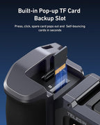 TELESIN Street Grip Kit For Hero 9-13 | Without Metal Rabbit Cage | Camera Grip Holder with Seesaw Design | Ergonomic Handle Grip Design | Backup TF Card Slot | Quick Battery Access | Vlog Grip Holder