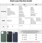 Sinjimoru C-Shaped Clip Finger Phone Grip, Silicone Loop for iPhone Case & Samsung. Lavender 210