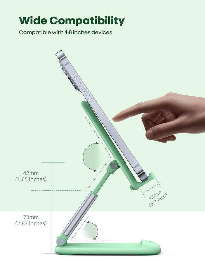 Lamicall Easter Basket Stuffers for Teens Girls Boys Cell Phone Stand, Light Green Cell Phone Holder for 4-8'' Smartphone, Easter Basket Essentials