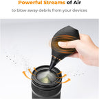 K&F CONCEPT 10-in-1 Camera Lens Cleaning Kit for DSLR Camera Lens Filter Cell Phones with Advanced Silicone Air Blower*1+Short Nozzle*1+Long Nozzle*1+Cleaning Cloth*6+Cleaning Pen*1+15ML Cleaner*1