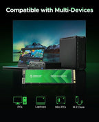 ORICO 2TB M.2 NVMe SSD, PCIe Gen3x4 2280 SSD - Up to 3600MB/s, Internal Solid State Drive with TLC NAND Flash, Compatible with Raspberry Pi 5 Desktop Laptop - D10