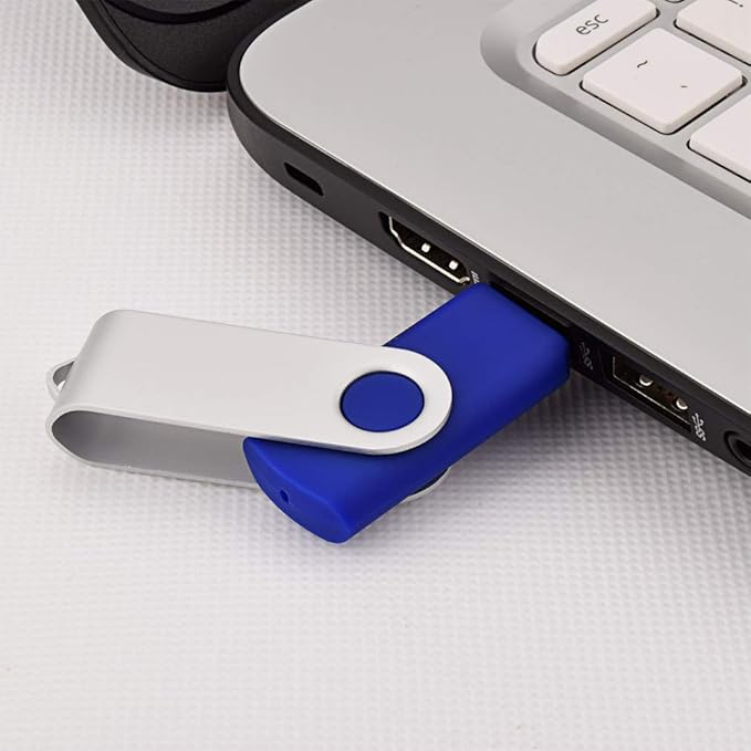 Kootion 10 X 16 GB USB Flash Drive 16 gb Flash Drive Thumb Drive Memory Stick Pen Drive Keychain Design Blue
