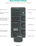 Wireless Camcorder lanc Zoom Controller for Sony - Aodelan Wired Video Camera Remote Control with IRIS Focus Zoom ND Adjust for ILME-FX6,PXW-FX9,PXWZ280V/Z280T,PXWZ190V/Z190T; Replaces Sony RM-30BP