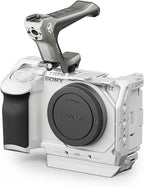 Tilta Full Camera Cage for ZV-E1 Lightweight Kit | Includes Full Cage, Top Handle, 1/4"-20" to NATO Adapter | Cold Shoe, NATO Rail, M3 and 1/4"-20 Threads Mounts | Silver