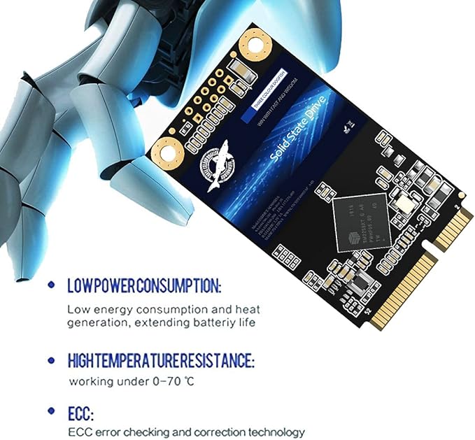 SSD mSATA 512GB Dogfish Internal Solid State Drive High Performance Hard Drive for Desktop Laptop SATA III 6Gb/s Includes SSD 16GB 32GB 60GB 64GB 120GB 128GB 240GB 250GB 480GB 500GB (512GB MSATA)