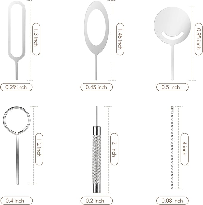 13 Pcs Sim Card Removal Tool Sim Card Tool Sim Ejector Tool iPhone Sim Card Removal Tool Sim Eject Tool Smooth and Burr-Free for All Cell Phones