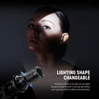 NEEWER Spotlight Snoot with 40° Projection Lens, Adjustable Focus, 16 Metal Gobos 5 Color Gels, Bag, Conical Snoot for Bowens Mount LED Continuous Output Lighting Studio Video Light Up to 300W, LS-38