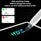 COO Stylus Pen for iPad, Button Fast Charging Pencil with Digit Indicator Light capacitive Pen (White)