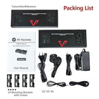 HDBaesT HDMI USB KVM Extender 4K60Hz 4:4:4 18Gbps 1080P HDR 330ft(100m) Over Cat5e/6/6a/7, HDMI2.0, Switchable 1 Host & 4 USB 2.0 on TX or RX, Two-Way IR/ 3.5mm Stereo/ RS232 (4KEX100-KVM-H2)