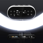 NEEWER 19" 100W High Power LED Ring Light with Tripod Stand & 3 Phone Holders Compatible with iPhone, 2900-7000K CRI97+ App&2.4G Control Lighting for Selfie Video Recording Makeup Streaming, RH100B