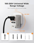 170W GaN Universal Travel Adapter, Worldwide All-in-One International Plug Power Adapter & Wall Charger with 3 USB-C & 1 USB-A (5A/28V) for Europe, USA, Japan, and Australia (Type C/A/G/I)