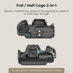 SmallRig Camera Cage Basic Kit for Blackmagic Design Cinema Camera 6K, Full Cage for BMCC 6K, with Top Handle, SSD Mount Bracket, Cable Clamp and Lens Mount Adapter Support - 4574