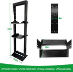 2 Post 29U Open Frame Server Rack 2-Post Server Rack Network Rack,Comes with 2 Center Trays,for 19 Inch Equipment, Networking Data & IT Devices,1260lbs Weight Capacity Rack(2P-LD-29)