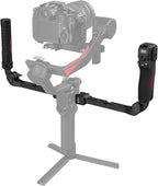 SmallRig Focus Control Dual Grip for DJI RS 2 / RS 3 Pro/RS 4 Pro Gimbal Stabilizer, Dual Handle with NATO Rail, Joystick Operation, Mode Switching, Centering/Locking, Max Load 17.6lb(Not for RS4)