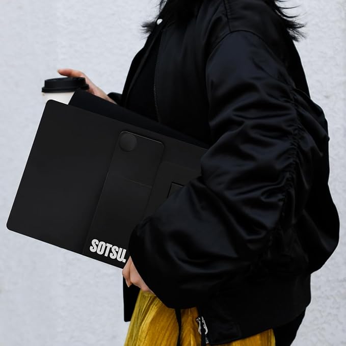 SOTSU FlipAction Pro 16" Gen2 Premium Portable Monitor | Super Compact | Pivot Rotate | 2560x1600 DCI P3 | 120Hz | 400 Nits | Full Metal CNC | Perfect Match for Mac and Windows (Universe Black)