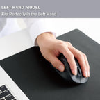 ELECOM Left Hand Wireless Ergonomic Mouse, 2.4GHz with Mini USB Receiver, Silent Click, 2000DPI, 5 Buttons, Optical Sensor, Compatible with PC, Mac, Laptop, EX-G, Lsize Black (M-XGL31DBSKBK)