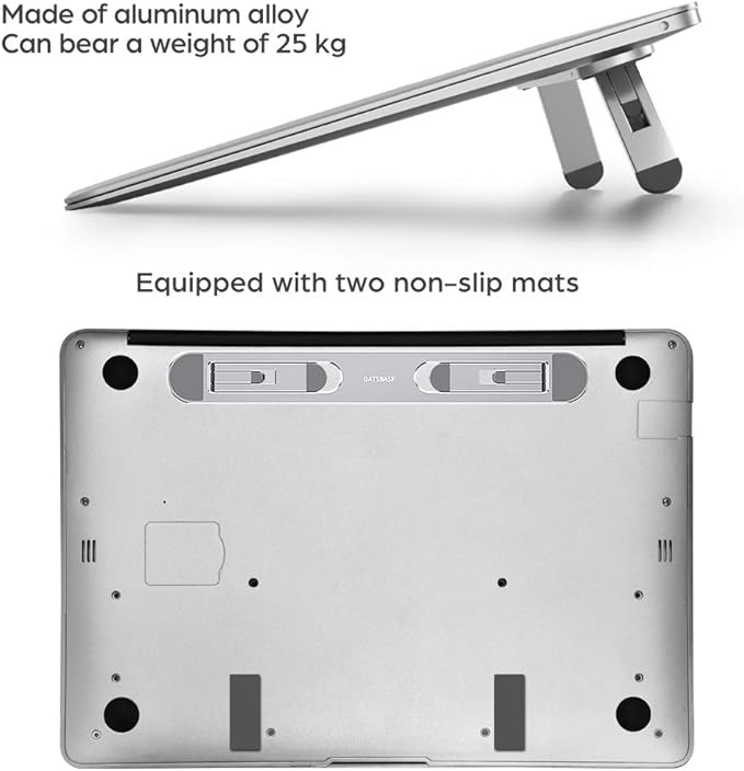 Laptop Stand for Desk,Laptop Cooling Stand,Keyboard Riser, Ergonomic Laptops Elevator for Desk, Laptops Riser Compatible with MacBook Air Pro, with Dell, with HP, More 10-15.6” Computer