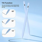 Stylus Pen for iPad 9th&10th - Type-c Charging Pencil for ipad Palm Rejection Active Pen Compatible with (2018-2025) Apple iPad 6/7/8/9/10/11(A16), Air 3/4/5/M2/M3, Mini 5/6, Pro 11"/12.9"/M4（Blue）
