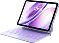 GreenLaw for iPad 11th(A16,2025)/10th(2022) Generation Case with Keyboard, Magic-Style Keyboard Stand, 7 Color Backlit, Stain-Resistant Surface, Multi-Touch Trackpad, Light Purple